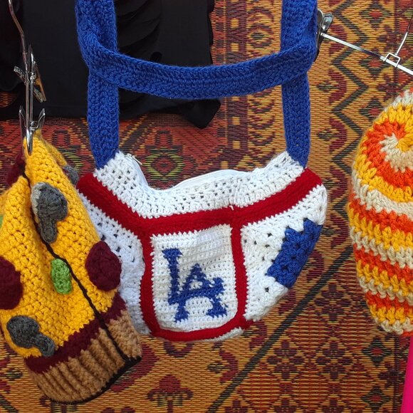 DODGERS*BASEBALL INSPIRED PURSE ⚾💙 HANDMADE - Picture 4 of 9